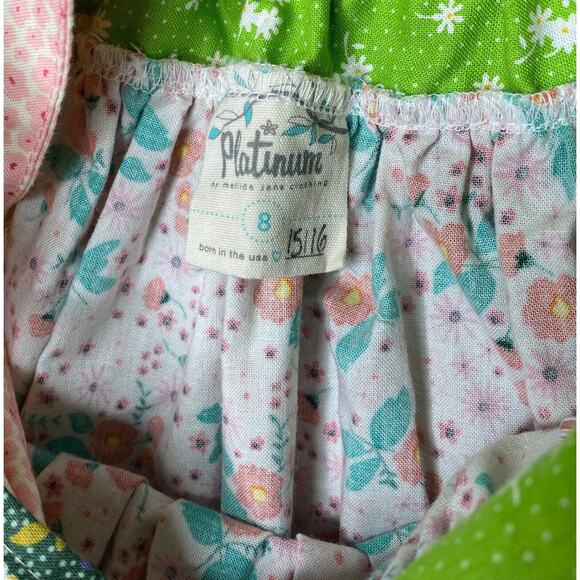Matilda Jane Platinum Floral Butterfiles Jada Smart Ellie Knot Dress Girls 8 Yrs - Picture 4 of 4